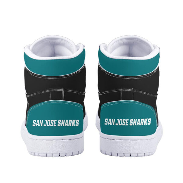 Tubopro San Jose Sharks AJ1 High Sneakers Shoes For Men And Women - Image 4