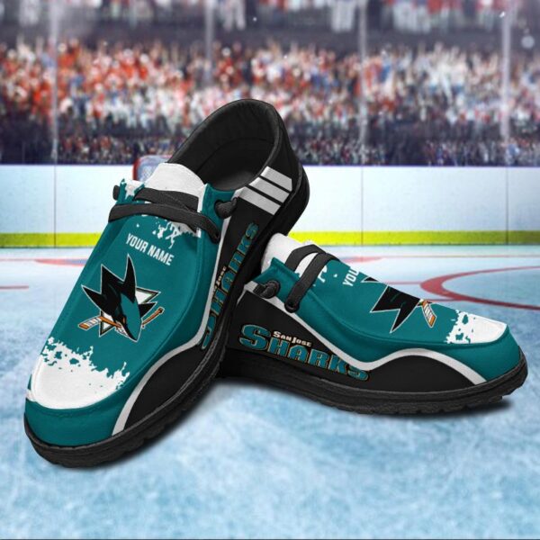 Tubopro San Jose Sharks Hey Dude Shoes For Men And Women - Image 2