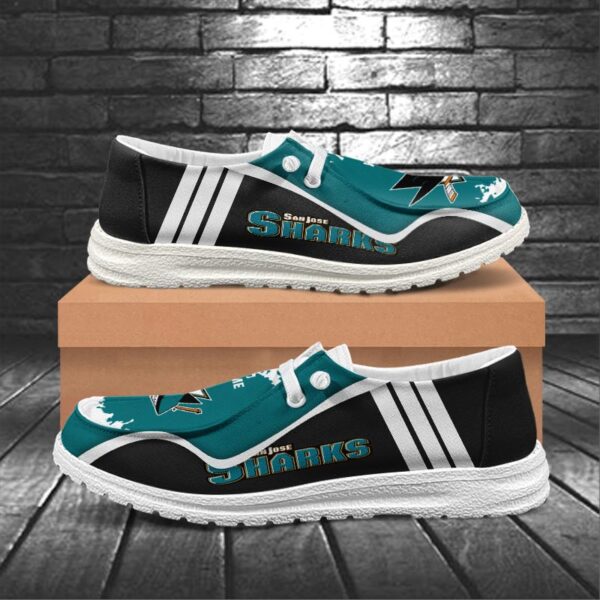 Tubopro San Jose Sharks Hey Dude Shoes For Men And Women - Image 5