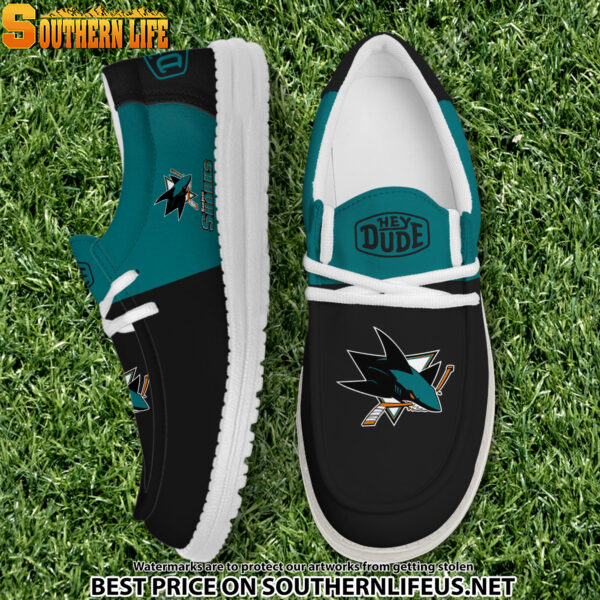 Tubopro San Jose Sharks Personalized Hey Dude Shoes For Men And Women