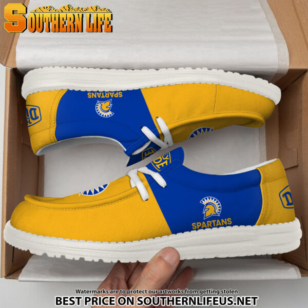 Tubopro San Jose State Spartans Personalized Hey Dude Shoes For Men And Women - Image 3