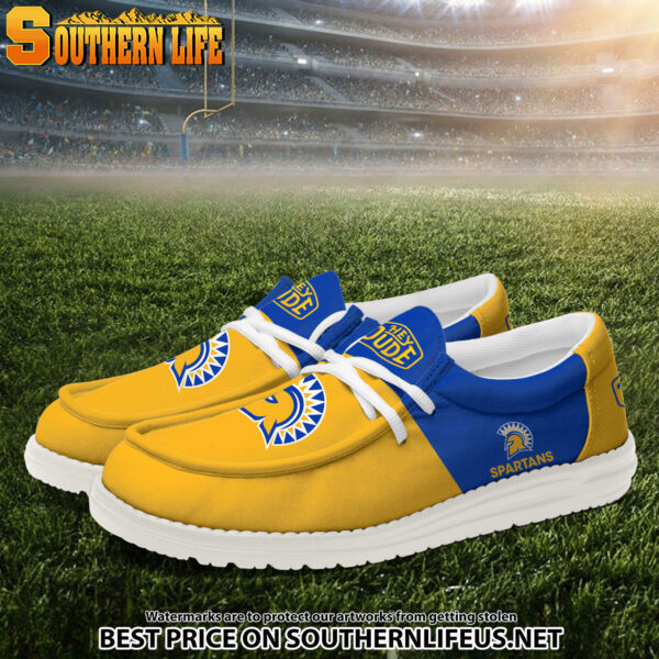 Tubopro San Jose State Spartans Personalized Hey Dude Shoes For Men And Women - Image 2