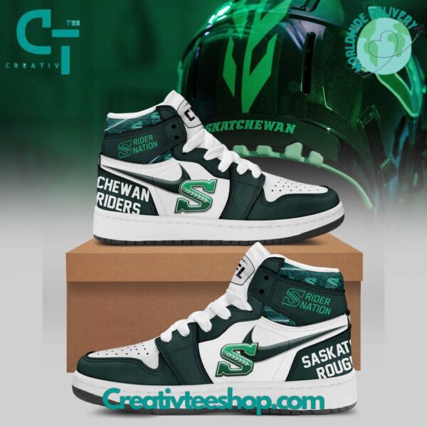 Tubopro Saskatchewan Roughriders AJ1 High Sneakers Shoes For Men And Women