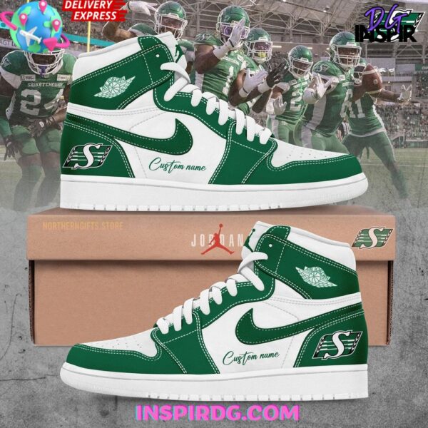 Tubopro Saskatchewan Roughriders AJ1 High Sneakers Shoes For Men And Women
