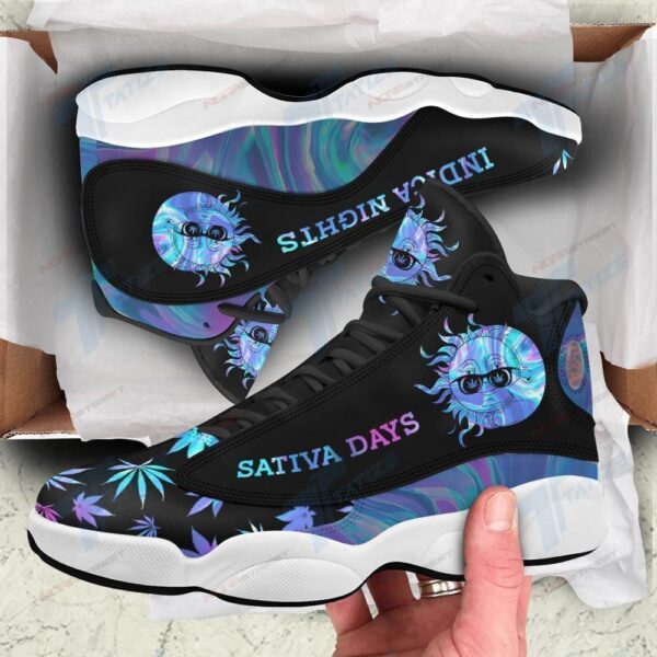 Tubopro Sativa Days Indica Nights AJ13 Sneakers Shoes For Men And Women - Image 2