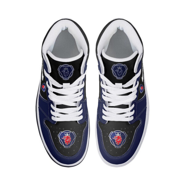 Tubopro Scania Trucks AJ1 High Sneakers Shoes For Men And Women - Image 3