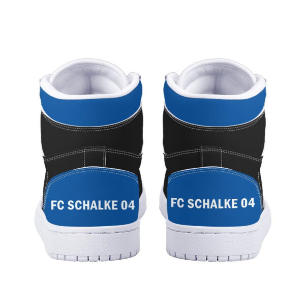 Tubopro Schalke 04 AJ1 High Sneakers Shoes For Men And Women - Image 4
