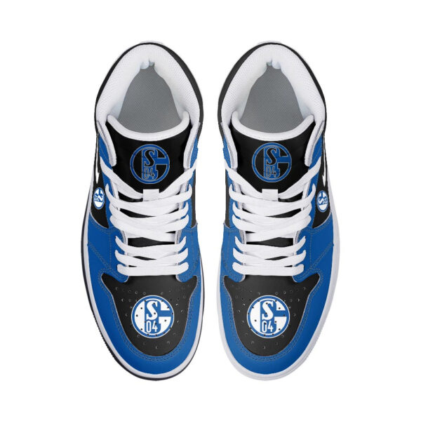 Tubopro Schalke 04 AJ1 High Sneakers Shoes For Men And Women - Image 3