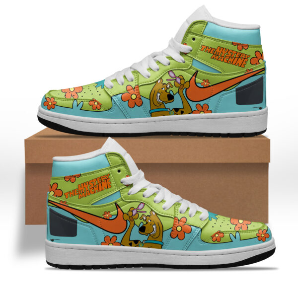 Tubopro Scooby-Doo AJ1 High Sneakers Shoes For Men And Women - Image 2