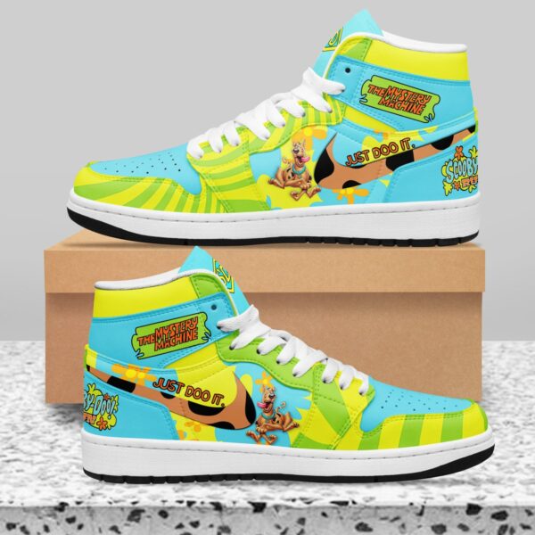 Tubopro Scooby-Doo AJ1 High Sneakers Shoes For Men And Women - Image 2