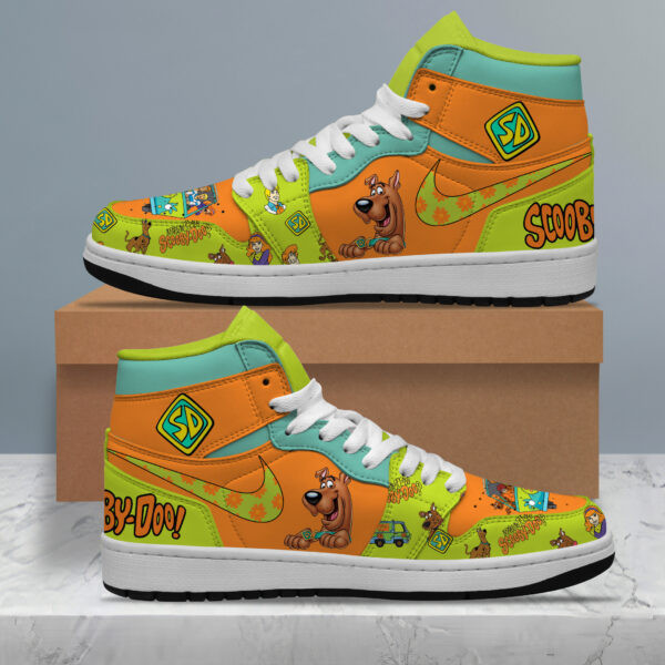 Tubopro Scooby-Doo AJ1 High Sneakers Shoes For Men And Women