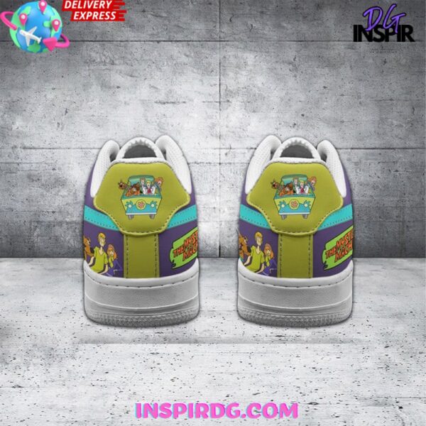 Tubopro Scooby Doo Mystery Machine Air Low-Top Sneakers Shoes For Men And Women - Image 3