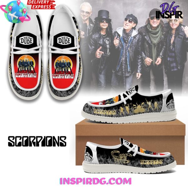 Tubopro Scorpions Rockband Personalized Hey Dude Shoes For Men And Women