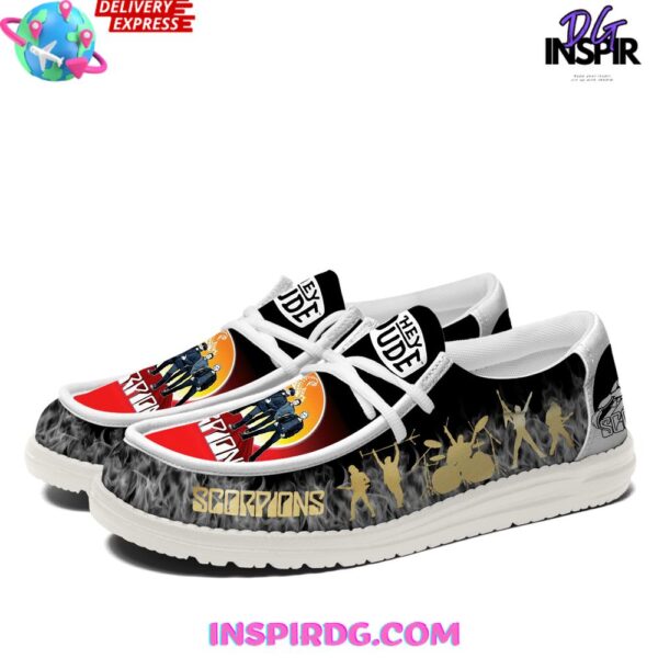 Tubopro Scorpions Rockband Personalized Hey Dude Shoes For Men And Women - Image 3