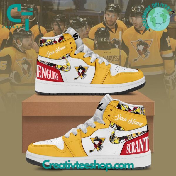 Tubopro Scranton Penguins AJ1 High Sneakers Shoes For Men And Women