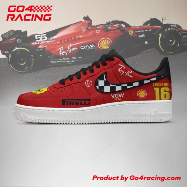 Tubopro Scuderia Ferrari Air Low-Top Sneakers Shoes For Men And Women - Image 2
