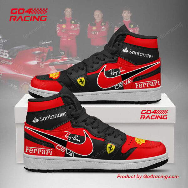 Tubopro Scuderia Ferrari AJ1 High Sneakers Shoes For Men And Women
