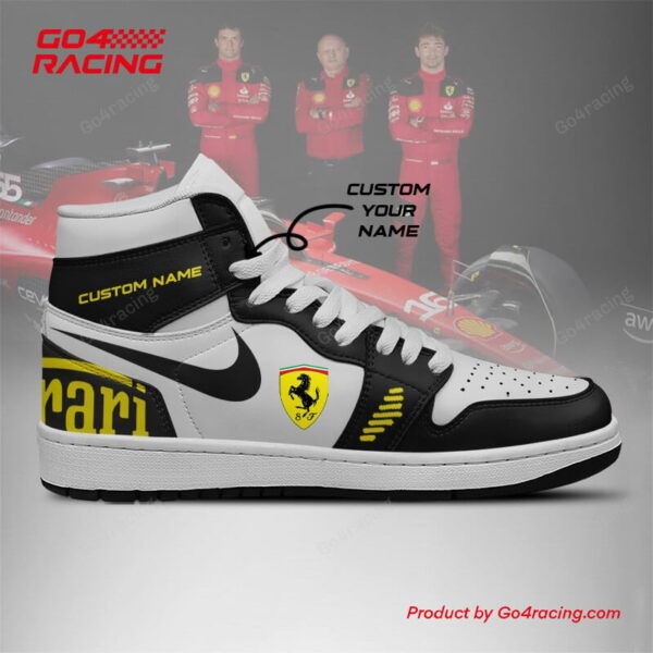 Tubopro Scuderia Ferrari AJ1 High Sneakers Shoes For Men And Women - Image 3