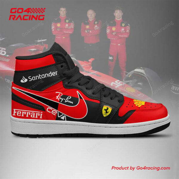 Tubopro Scuderia Ferrari AJ1 High Sneakers Shoes For Men And Women - Image 3