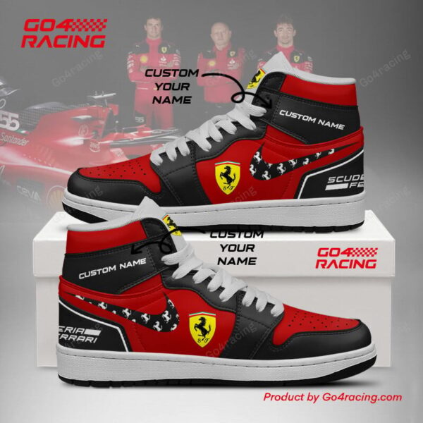 Tubopro Scuderia Ferrari AJ1 High Sneakers Shoes For Men And Women