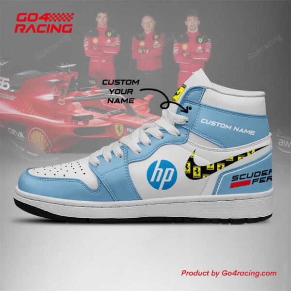 Tubopro Scuderia Ferrari AJ1 High Sneakers Shoes For Men And Women - Image 2
