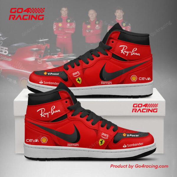 Tubopro Scuderia Ferrari AJ1 High Sneakers Shoes For Men And Women