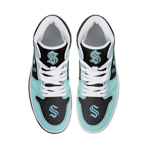 Tubopro Seattle Kraken AJ1 High Sneakers Shoes For Men And Women - Image 3