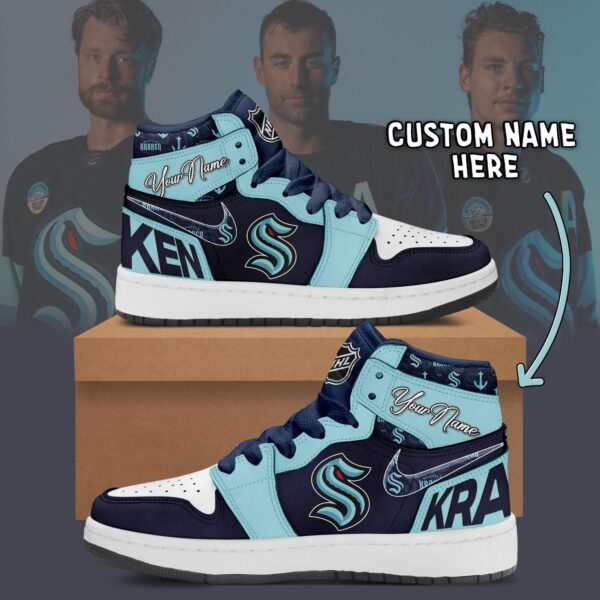 Tubopro Seattle Kraken AJ1 High Sneakers Shoes For Men And Women