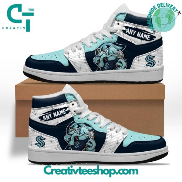 Tubopro Seattle Kraken AJ1 High Sneakers Shoes For Men And Women