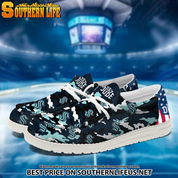 Tubopro Seattle Kraken Personalized Hey Dude Shoes For Men And Women - Image 2