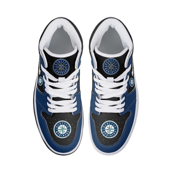 Tubopro Seattle Mariners AJ1 High Sneakers Shoes For Men And Women - Image 3