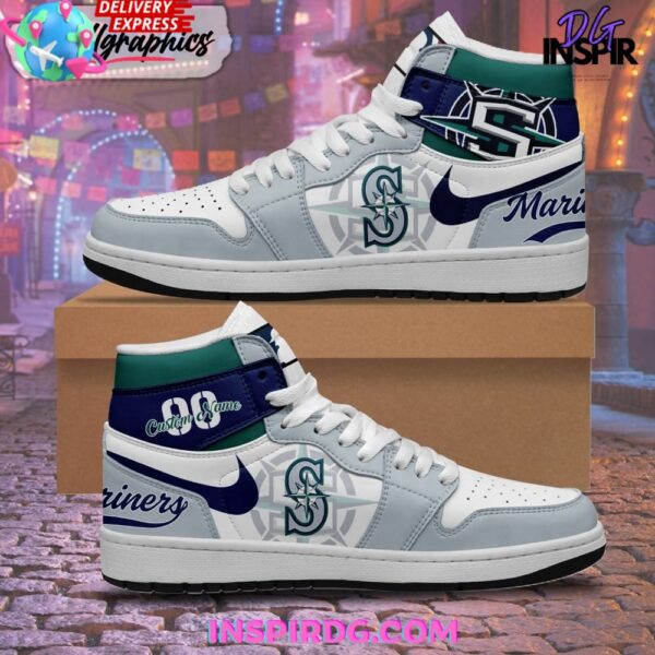 Tubopro Seattle Mariners AJ1 High Sneakers Shoes For Men And Women