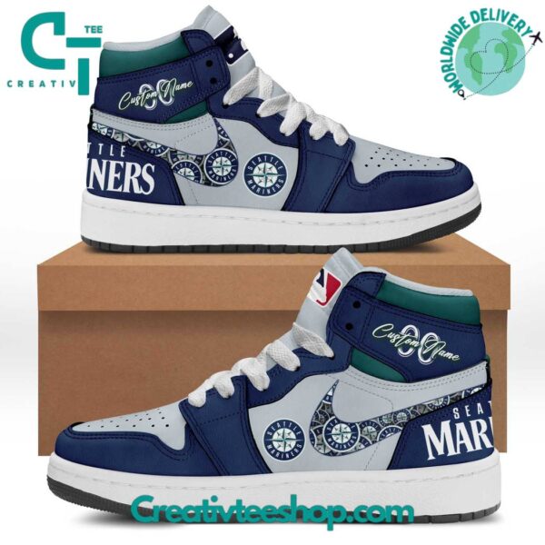 Tubopro Seattle Mariners AJ1 High Sneakers Shoes For Men And Women