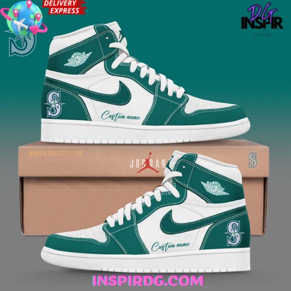 Tubopro Seattle Mariners AJ1 High Sneakers Shoes For Men And Women