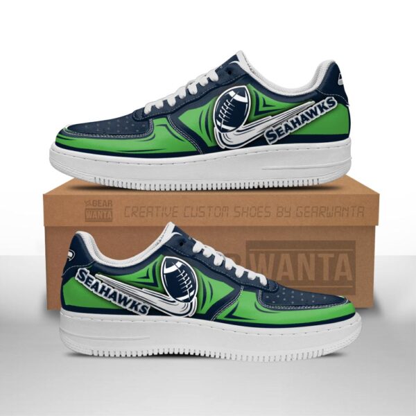 Tubopro Seattle Seahawks Air Low-Top Sneakers Shoes For Men And Women - Image 2