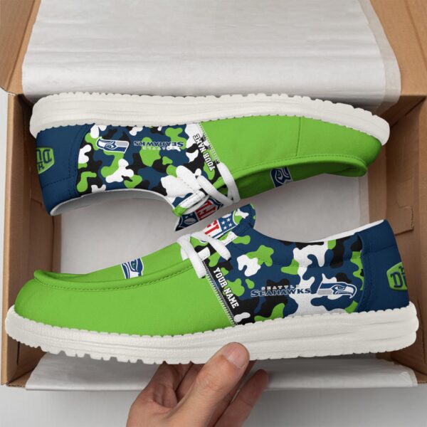 Tubopro Seattle Seahawks Hey Dude Shoes For Men And Women - Image 3