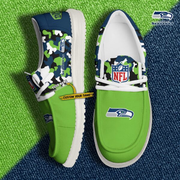 Tubopro Seattle Seahawks Hey Dude Shoes For Men And Women - Image 2