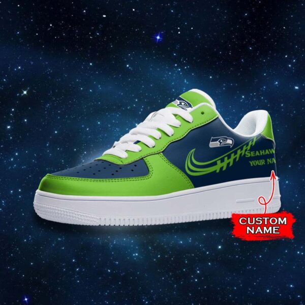 Tubopro Seattle Seahawks NFL Air Low-Top Sneakers Shoes For Men And Women - Image 2