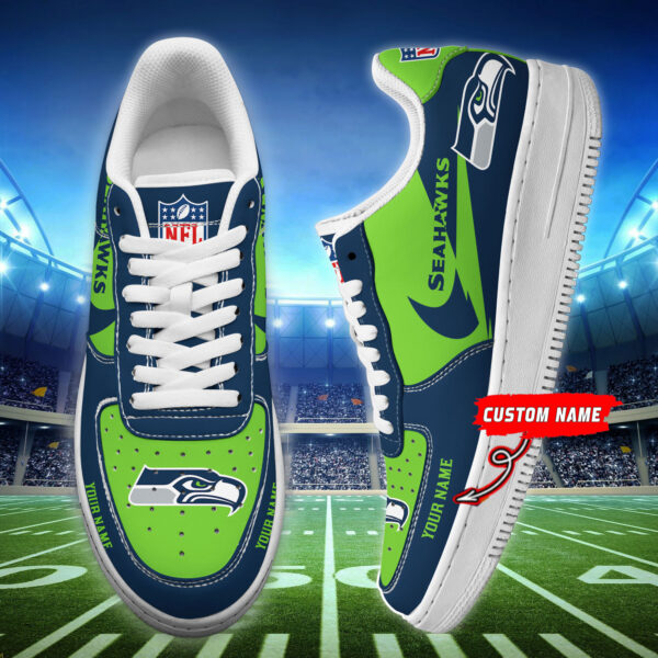 Tubopro Seattle Seahawks NFL Air Low-Top Sneakers Shoes For Men And Women