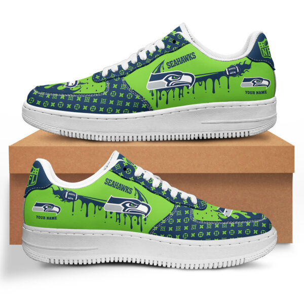 Tubopro Seattle Seahawks NFL Air Low-Top Sneakers Shoes For Men And Women