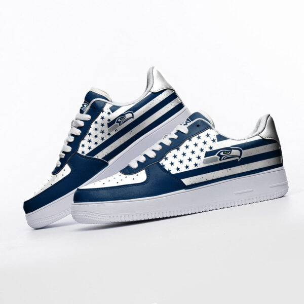 Tubopro Seattle Seahawks NFL Air Low-Top Sneakers Shoes For Men And Women - Image 3