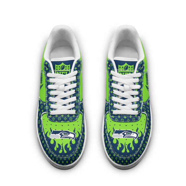 Tubopro Seattle Seahawks NFL Air Low-Top Sneakers Shoes For Men And Women - Image 2