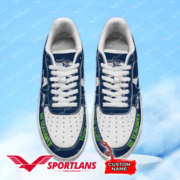 Tubopro Seattle Seahawks NFL Air Low-Top Sneakers Shoes For Men And Women - Image 2