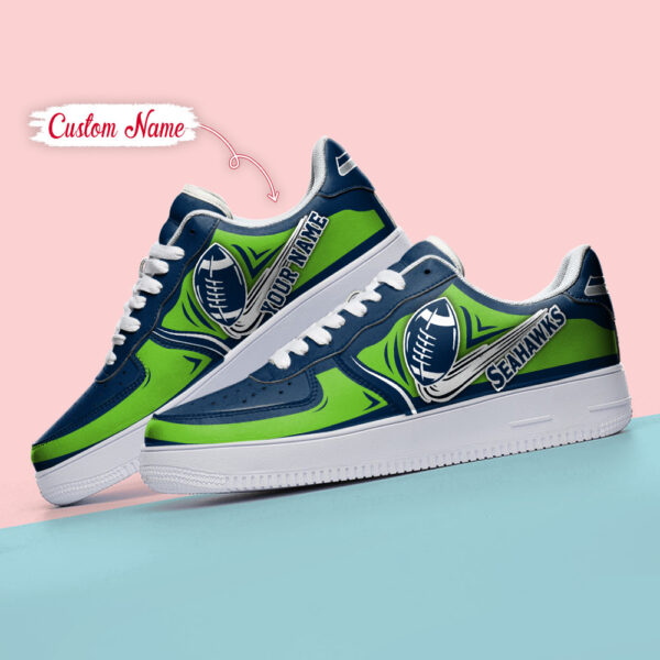 Tubopro Seattle Seahawks NFL Air Low-Top Sneakers Shoes For Men And Women - Image 4
