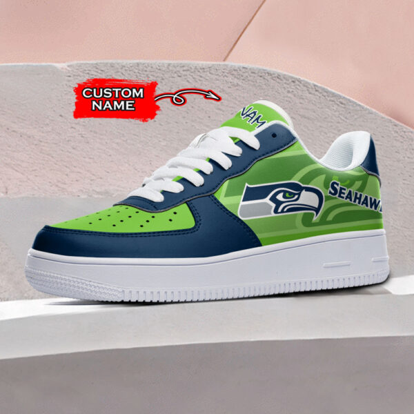 Tubopro Seattle Seahawks NFL Air Low-Top Sneakers Shoes For Men And Women - Image 2