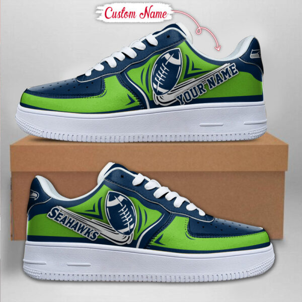 Tubopro Seattle Seahawks NFL Air Low-Top Sneakers Shoes For Men And Women - Image 2