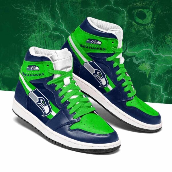 Tubopro Seattle Seahawks NFL AJ1 High Sneakers Shoes For Men And Women