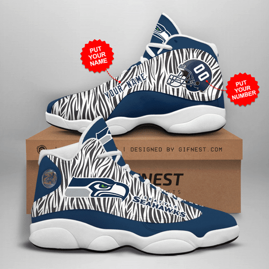 Tubopro Seattle Seahawks NFL AJ13 Sneakers Shoes For Men And Women