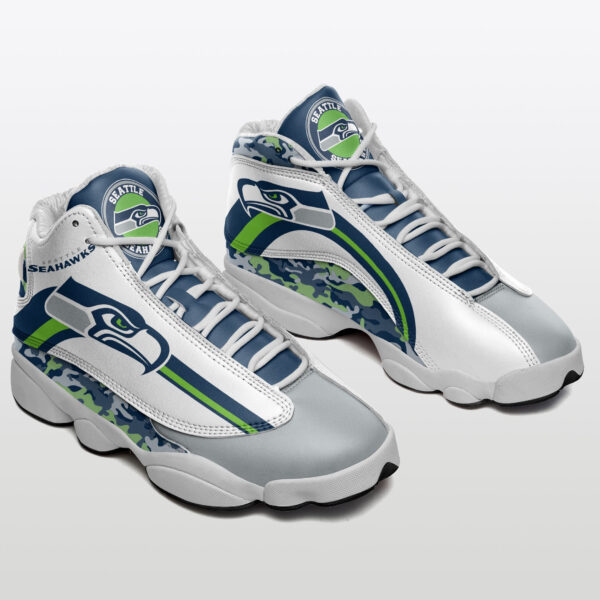 Tubopro Seattle Seahawks NFL AJ13 Sneakers Shoes For Men And Women - Image 2