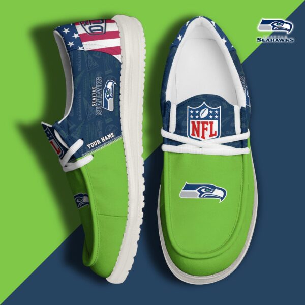 Tubopro Seattle Seahawks Personalized Hey Dude Shoes For Men And Women